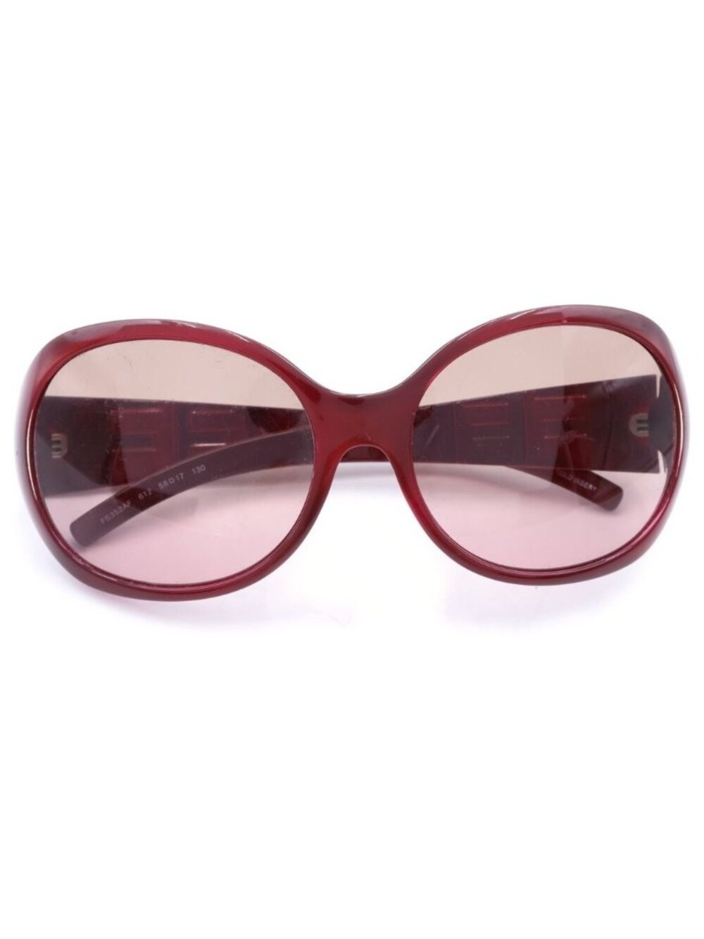 Fendi Oval Frame Sunglasses Eyewear Red Gradient Lens